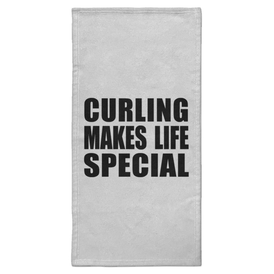Curling Makes Life Special - Hand Towel