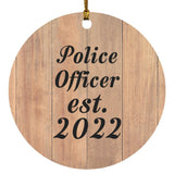 Police Officer Established Est. 2022 - Circle Ornament C