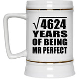 68th Anniversary Square Root of 4624 Years of Mr Perfect - Beer Stein