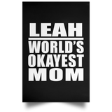 Leah World's Okayest Mom - Poster Portrait