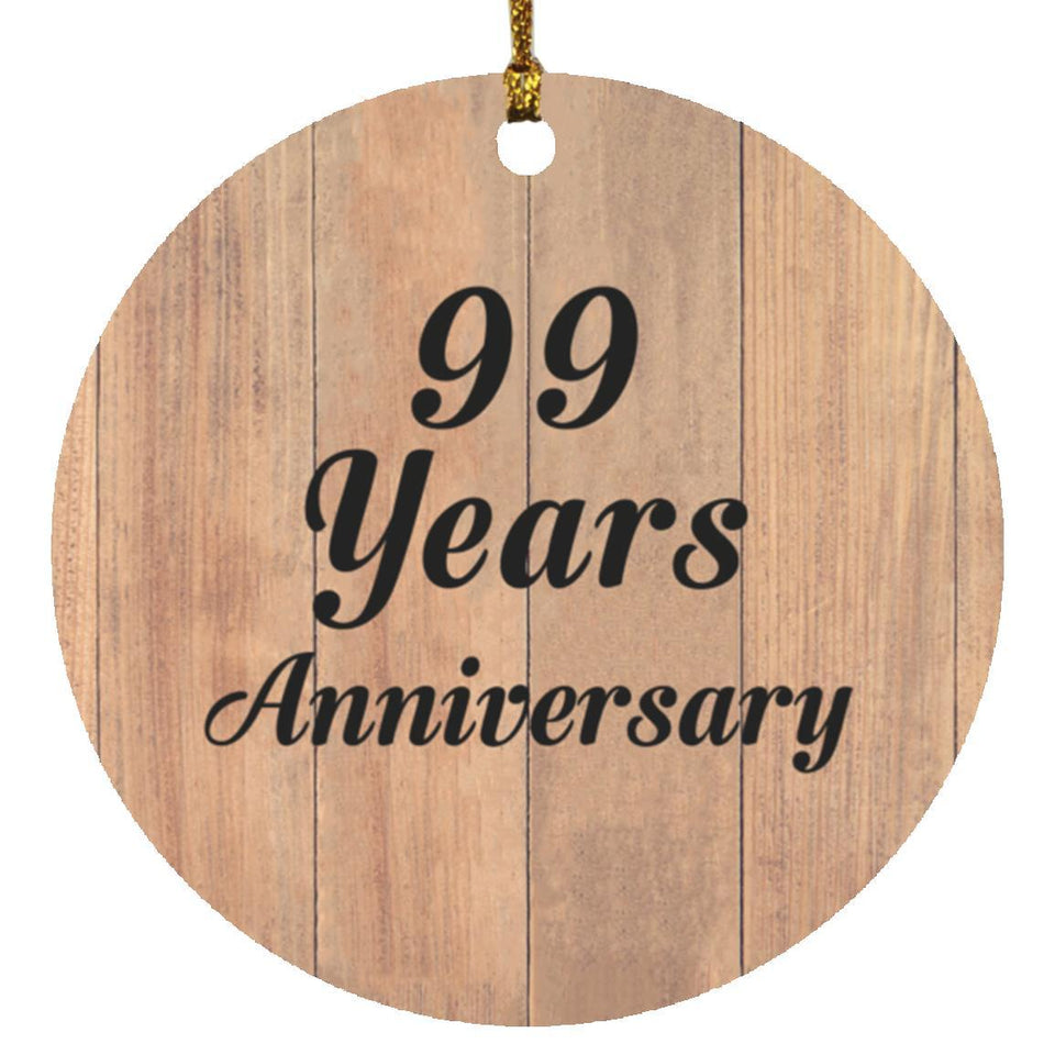 99th Anniversary 99 Years Anniversary - Circle Ornament C