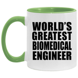 World's Greatest Biomedical Engineer - 11oz Accent Mug Green