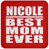 Nicole Best Mom Ever - Drink Coaster