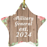 Military General Established Est. 2024 - Star Ornament B