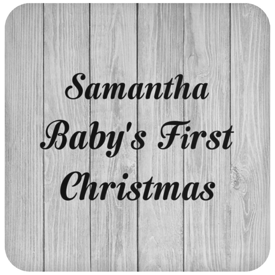 Samantha Baby's First Christmas - Drink Coaster F