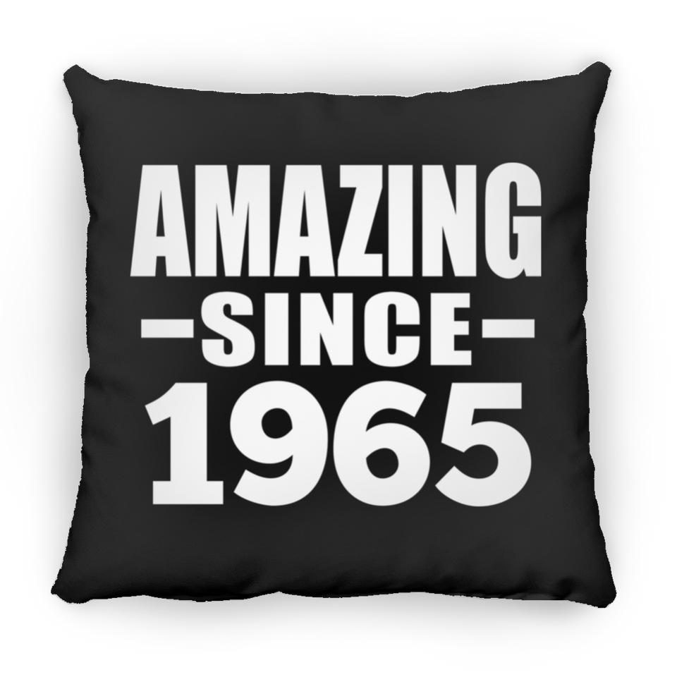 59th Birthday Amazing Since 1965 - Throw Pillow Black