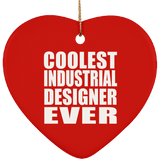 Coolest Industrial Designer Ever - Heart Ornament