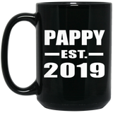 Pappy Established EST. 2019 - 15oz Coffee Mug Black