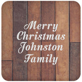 Merry Christmas Johnston Family - Drink Coaster E