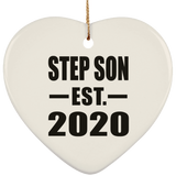 Step Son Established EST. 2020 - Heart Ornament