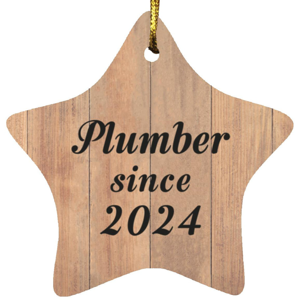 Plumber Since 2024 - Star Ornament C