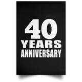 40th Anniversary 40 Years Anniversary - Poster Portrait
