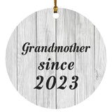 Grandmother Since 2023 - Circle Ornament F