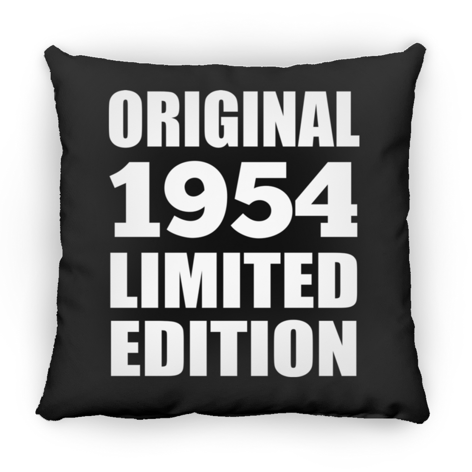70th Birthday Original 1954 Limited Edition - Throw Pillow Black