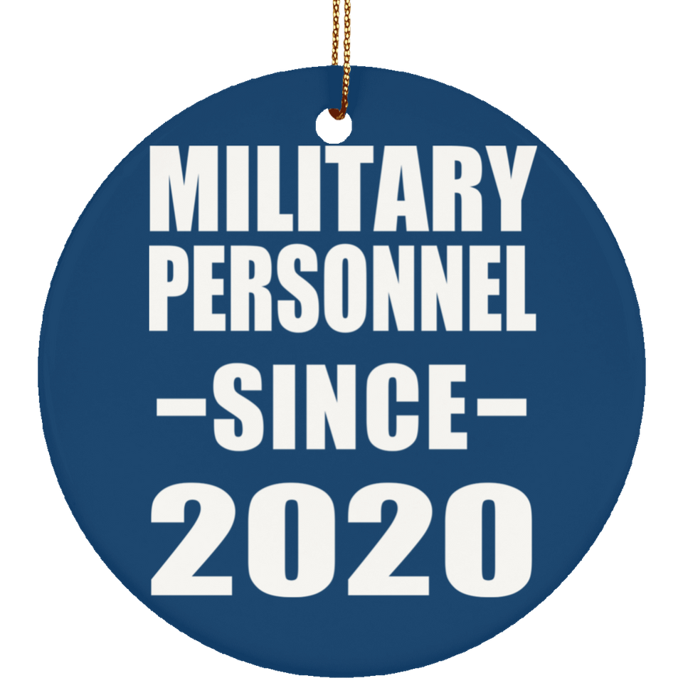 Military Personnel Since 2020 - Circle Ornament