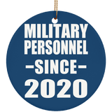 Military Personnel Since 2020 - Circle Ornament