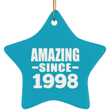 26th Birthday Amazing Since 1998 - Star Ornament