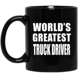 World's Greatest Truck Driver - 11 Oz Coffee Mug Black