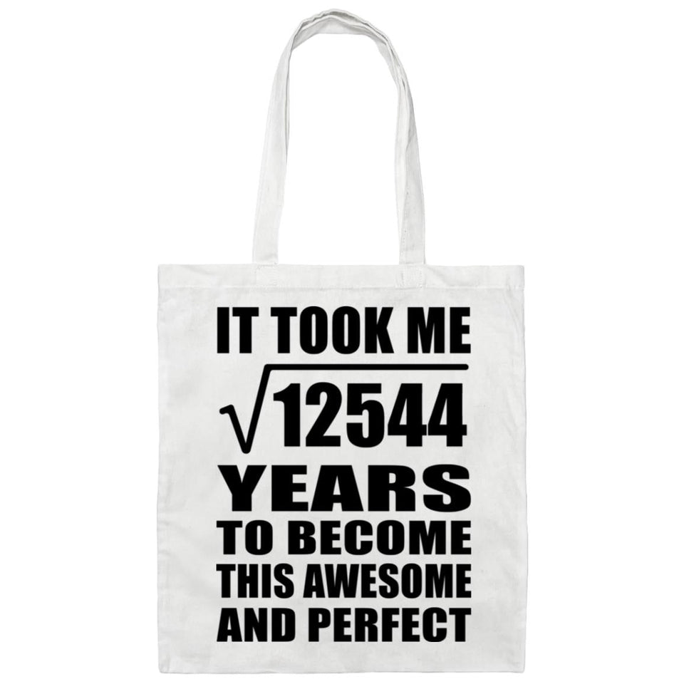 112th Birthday Took Square Root of 12544 Years To Awesome - Tote Bag White