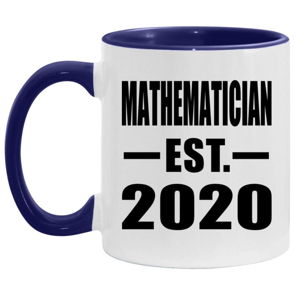 Mathematician Established EST. 2020 - 11oz Accent Mug Purple