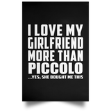 I Love My Girlfriend More Than Piccolo - Poster Portrait
