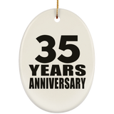 35th Anniversary 35 Years - Oval Ornament
