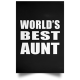 World's Best Aunt - Poster Portrait