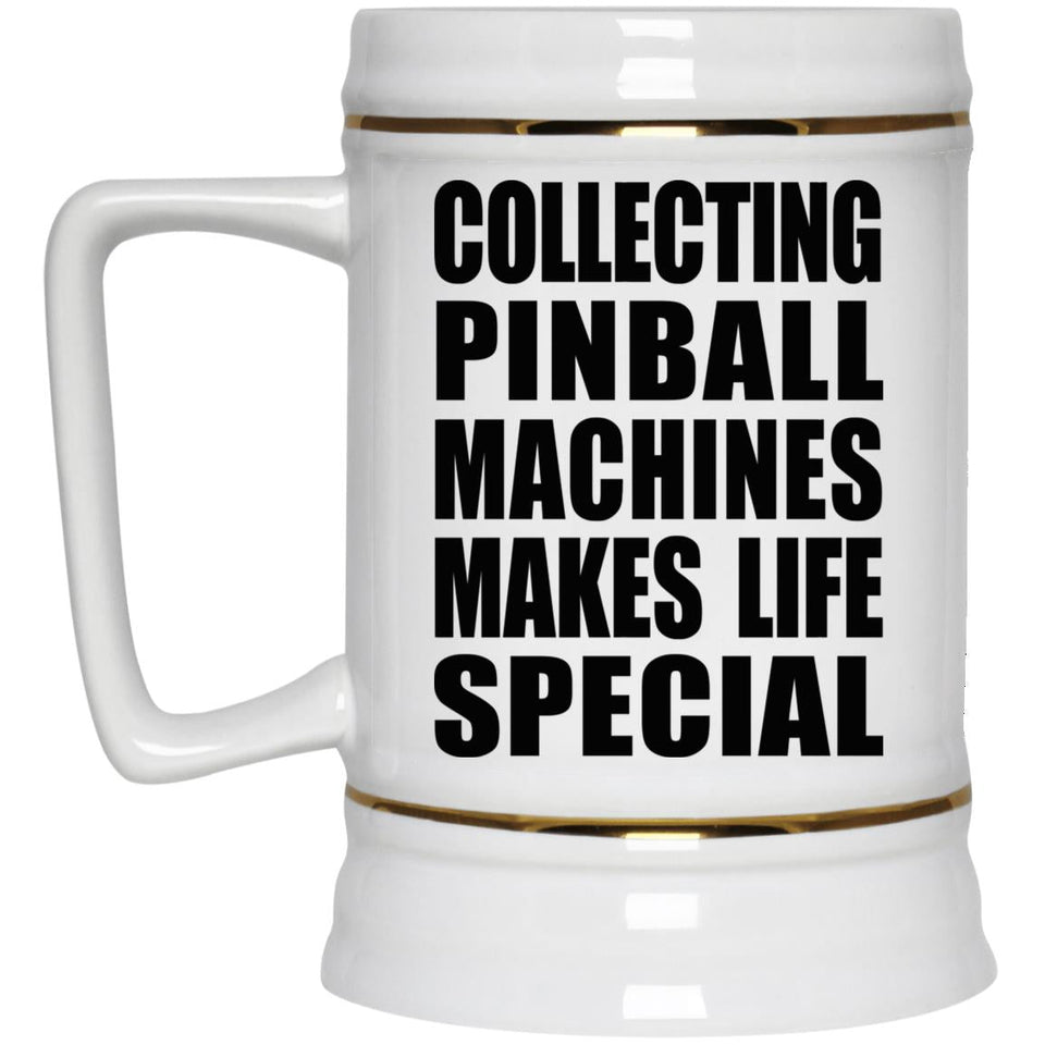 Collecting Pinball Machines Makes Life Special - Beer Stein