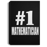 Number One #1 Mathematician - Canvas Portrait