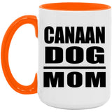 Canaan Dog Mom - 15oz Accent Mug Orange