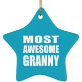 Most Awesome Granny - Star Ornament