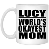 Lucy World's Okayest Mom - 11 Oz Coffee Mug