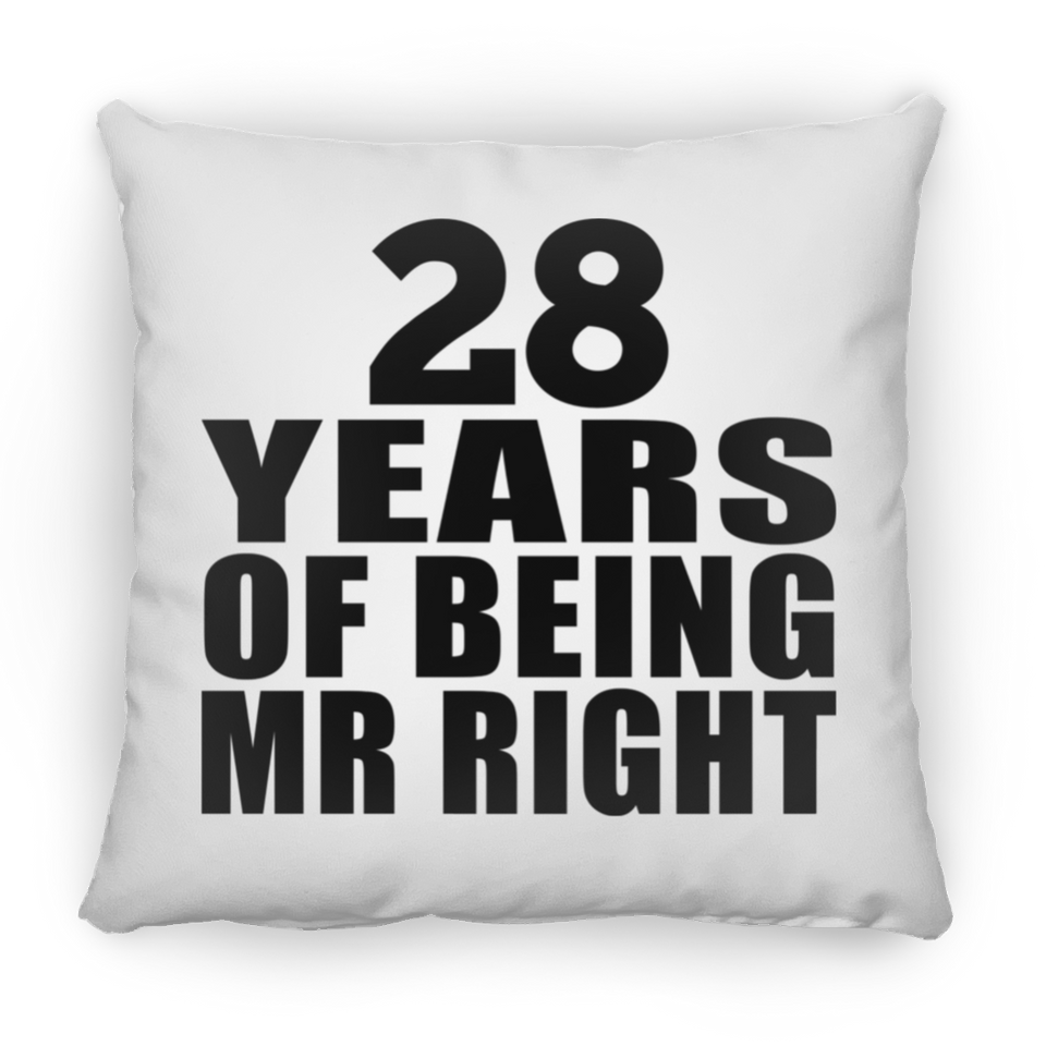 28th Anniversary 28 Years Of Being Mr Right - Throw Pillow