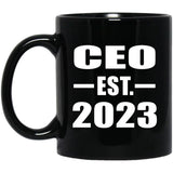 CEO Established EST. 2023 - 11oz Coffee Mug Black