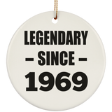 55th Birthday Legendary Since 1969 - Circle Ornament