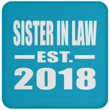 Sister In Law Established EST. 2018 - Drink Coaster