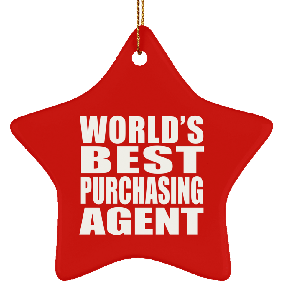 World's Best Purchasing Agent - Star Ornament