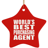 World's Best Purchasing Agent - Star Ornament