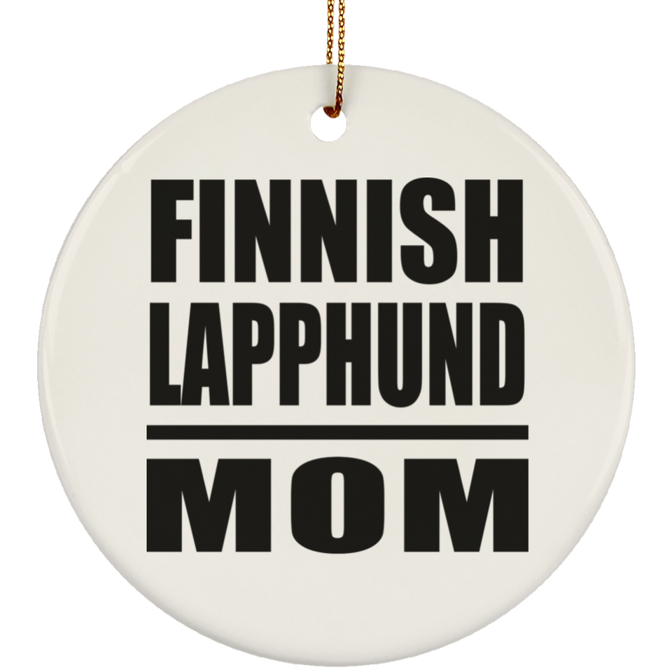 Finnish Lapphund Mom - Circle Ornament