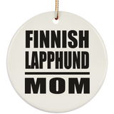 Finnish Lapphund Mom - Circle Ornament