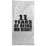 11th Anniversary 11 Years Of Being Mr Right - Hand Towel