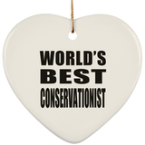 World's Best Conservationist - Heart Ornament