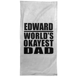 Edward World's Okayest Dad - Hand Towel