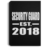 Security Guard Established EST. 2018 - Canvas Portrait