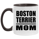 Boston Terrier Mom - 11oz Accent Mug Black