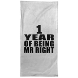 1st Anniversary 1 Year Of Being Mr Right - Hand Towel