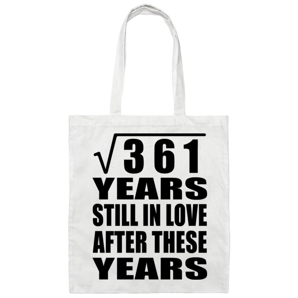 19th Anniversary Square Root of 361 Years Still In Love - Tote Bag White