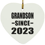 Grandson Since 2023 - Heart Ornament