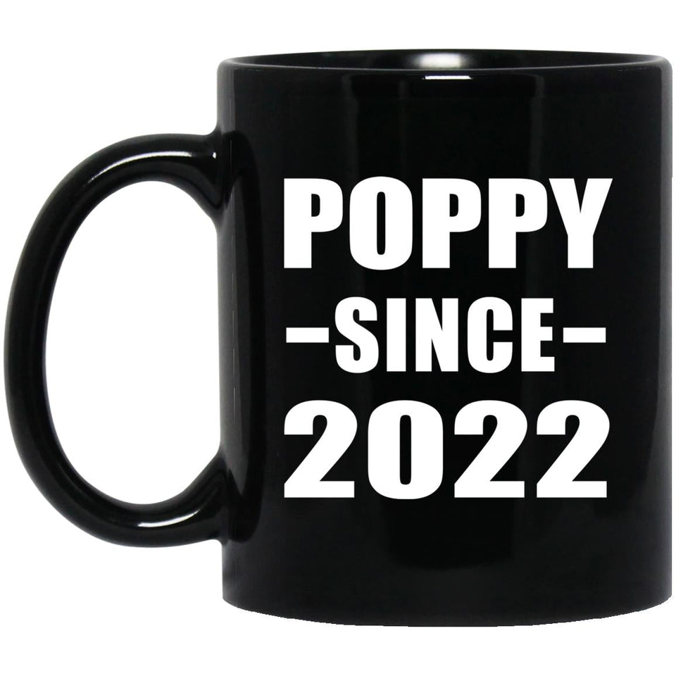 Poppy Since 2022 - 11oz Coffee Mug Black