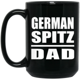 German Spitz Dad - 15oz Coffee Mug Black